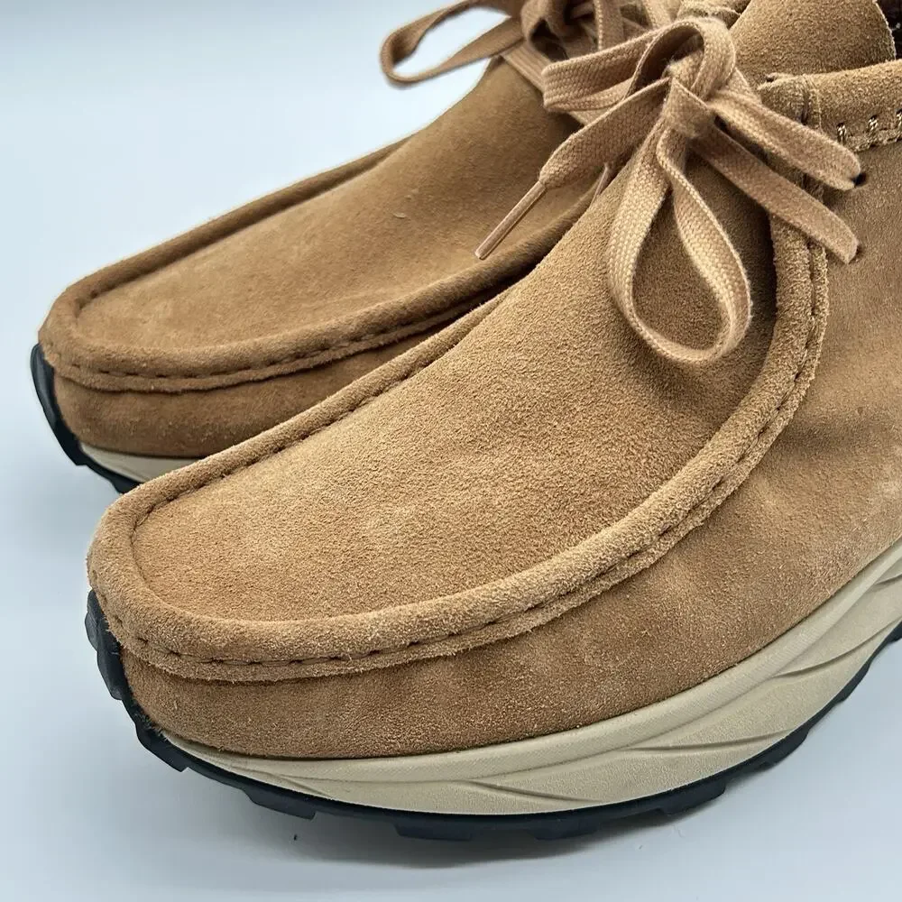Clarks Originals Men's Wallabee Eden Oxford Boot Camel Suede Size 9 Comfort